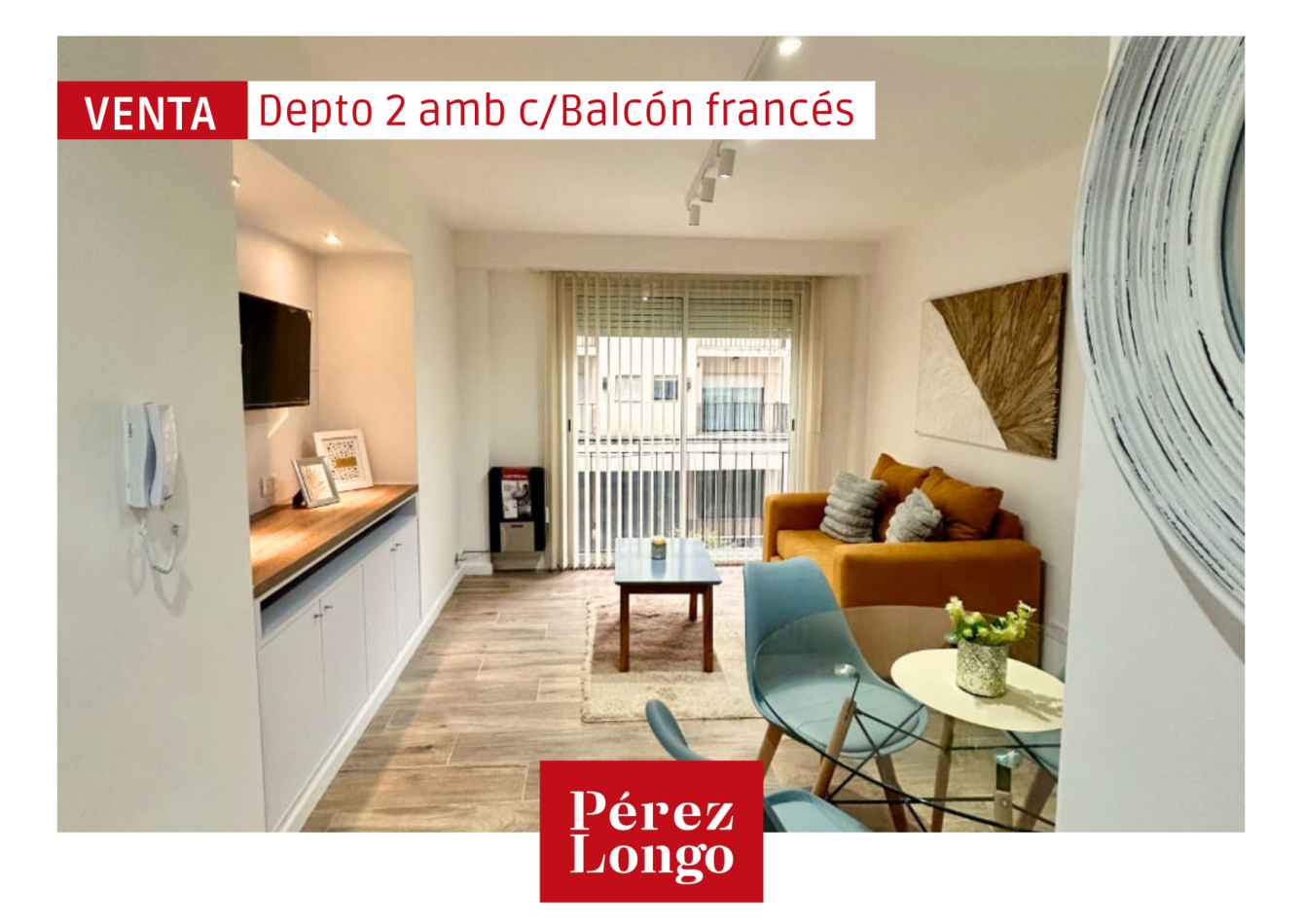 DEPARTAMENTO 2 AMBIENTES CON BALCON FRANCES