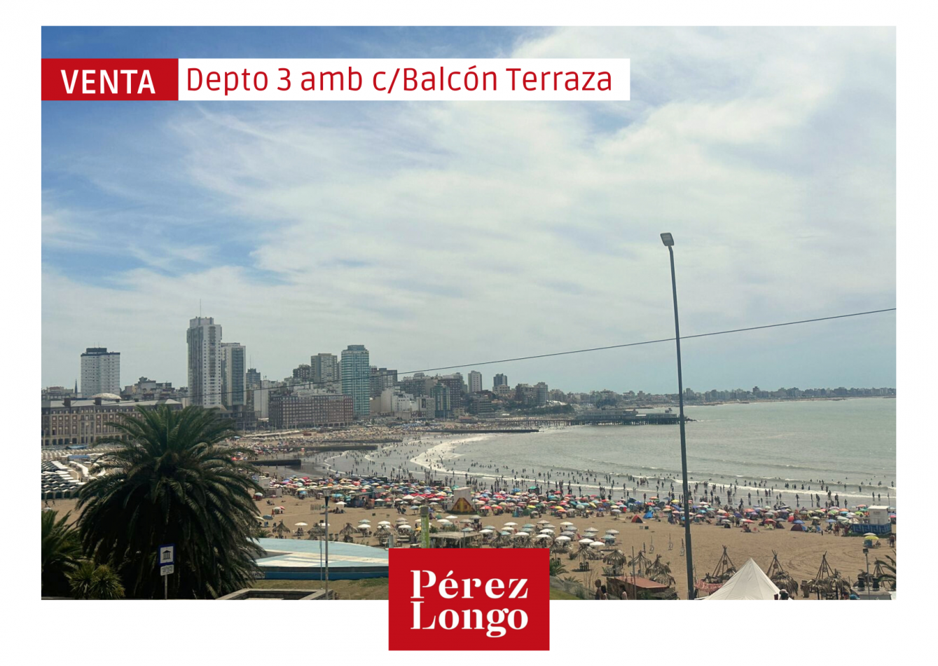 DEPARTAMENTO 3 AMBIENTES CON VISTA AL MAR BALCON TERRAZA Y COCHERA
