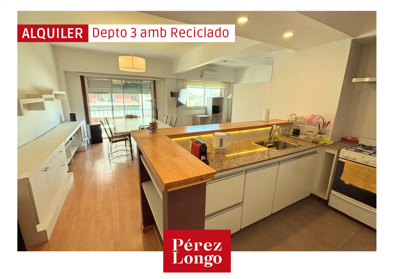 ALQUILER DEPARTAMENTO 3 AMBIENTES 