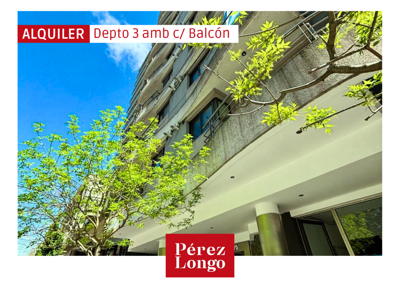 ALQUILER DEPARTAMENTO DE 3 AMBIENTES CON BALCON
