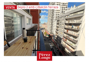 DEPARTAMENTO 2 AMBIENTES CON BALCON TERRAZA 