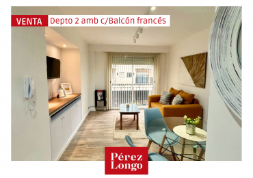 DEPARTAMENTO 2 AMBIENTES CON BALCON FRANCES