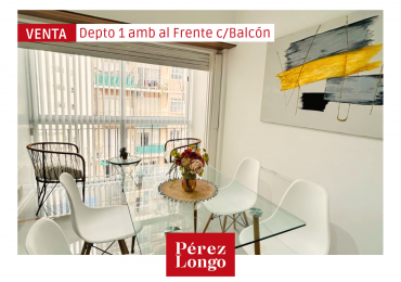 DEPARTAMENTO MONOAMBIENTE AL FRENTE CON BLACON