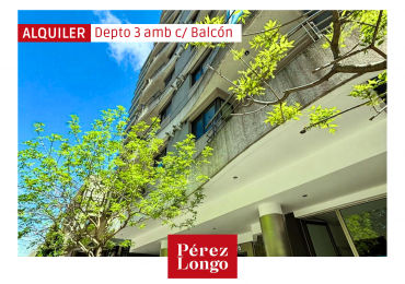 ALQUILER DEPARTAMENTO DE 3 AMBIENTES CON BALCON